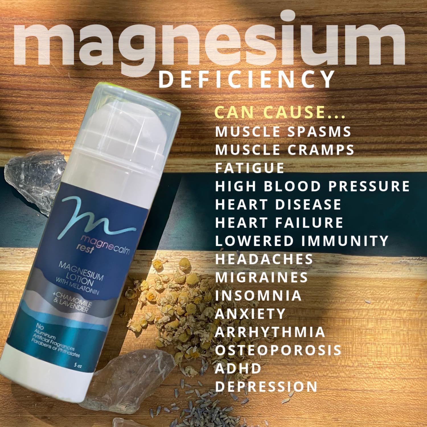 Soothing Magnesium Roll-On with Lavender & Chamomile - 3 oz