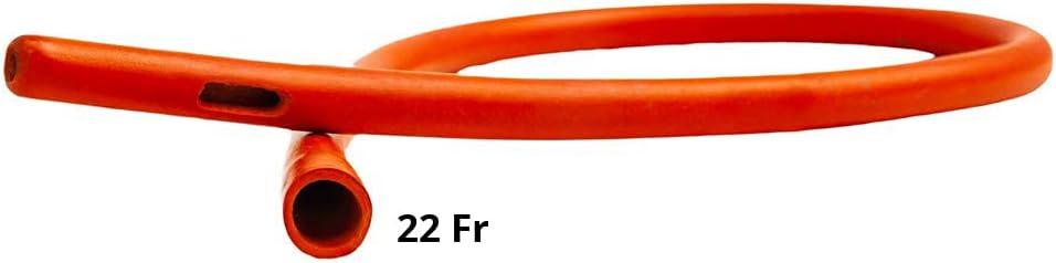 SoulGenie HealthAndYoga™ 20" Open-End Enema Rubber Colon Tube (22 FR) - Compatible Kit Supplies for Coffee, Water & Gerson Therapy - Comfortable & Effective Gut Cleanse