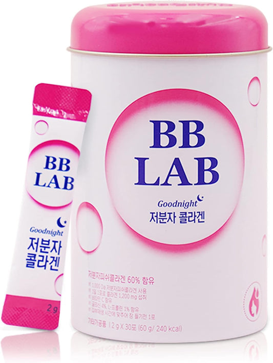 SOUND OF SEOUL BB LAB Goodnight Collagen Supplement for Skin & Bone Health, Made in Korea, 1 Month Supply, 30 Packets