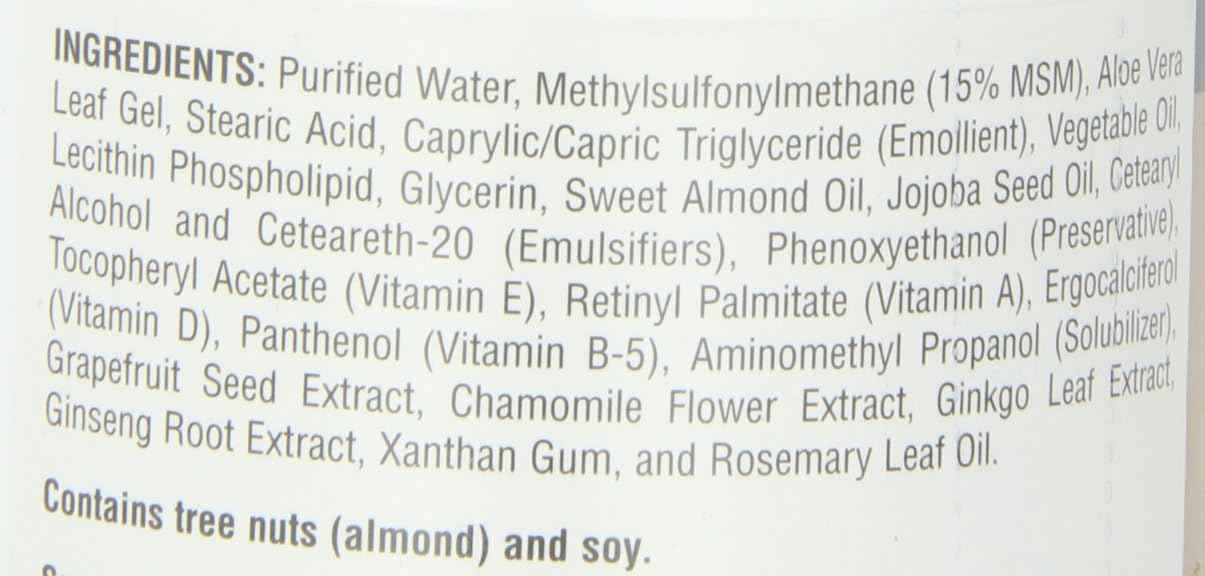 Source Naturals MSM Cream, 4 Ounce (Pack of 2)