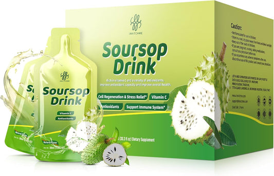 Soursop Bitters Liquid with Graviola Extract, Vitamin C, Antioxidants - 30 Packets