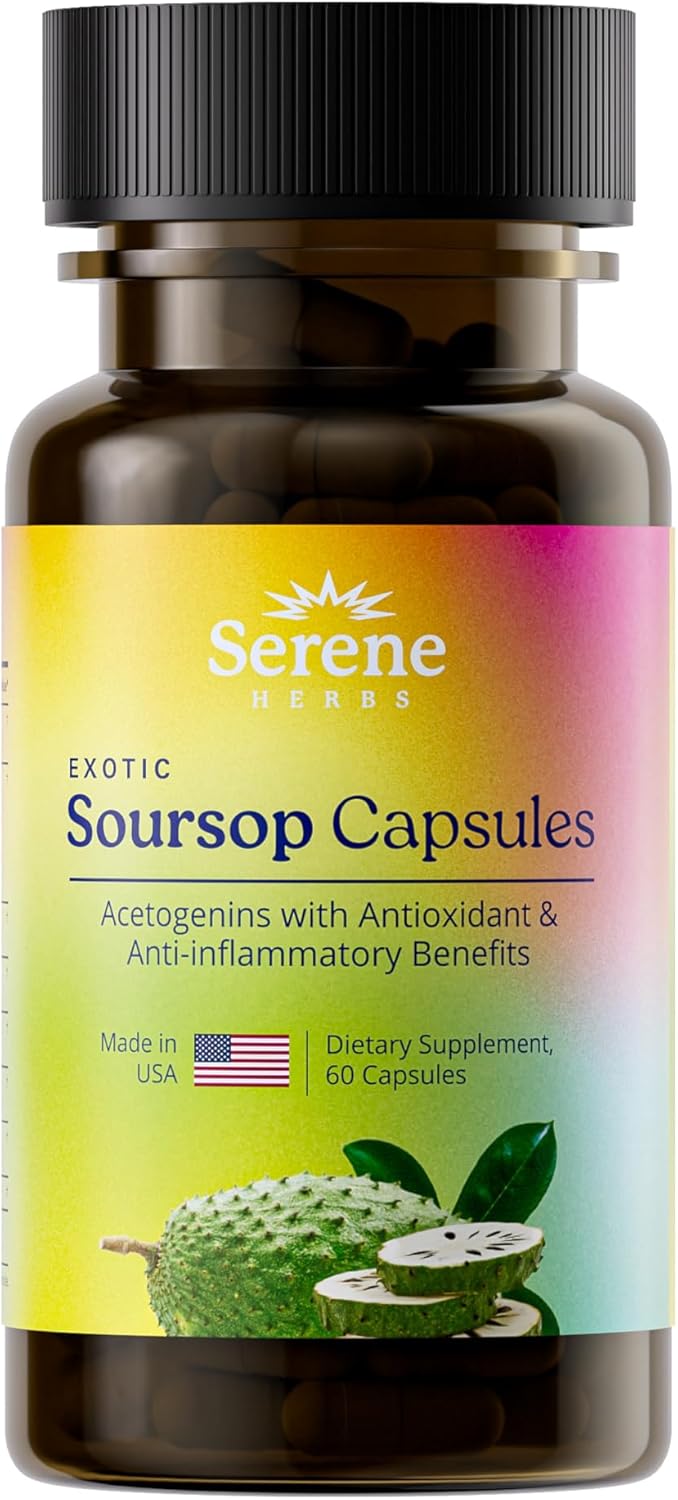 Soursop Capsules with 17-1 Herbal Fusion for Serene Herbs