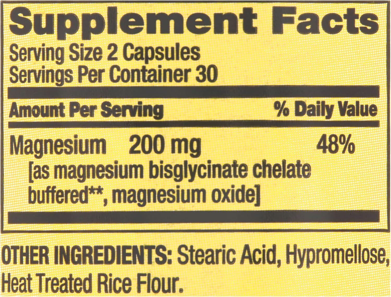 Spring Valley Magnesium Sleep Support Dietary Supplement Capsules - 200 mg, 60 Count - Bone & Muscle Health - Vegetarian Formula - Gift Card Included