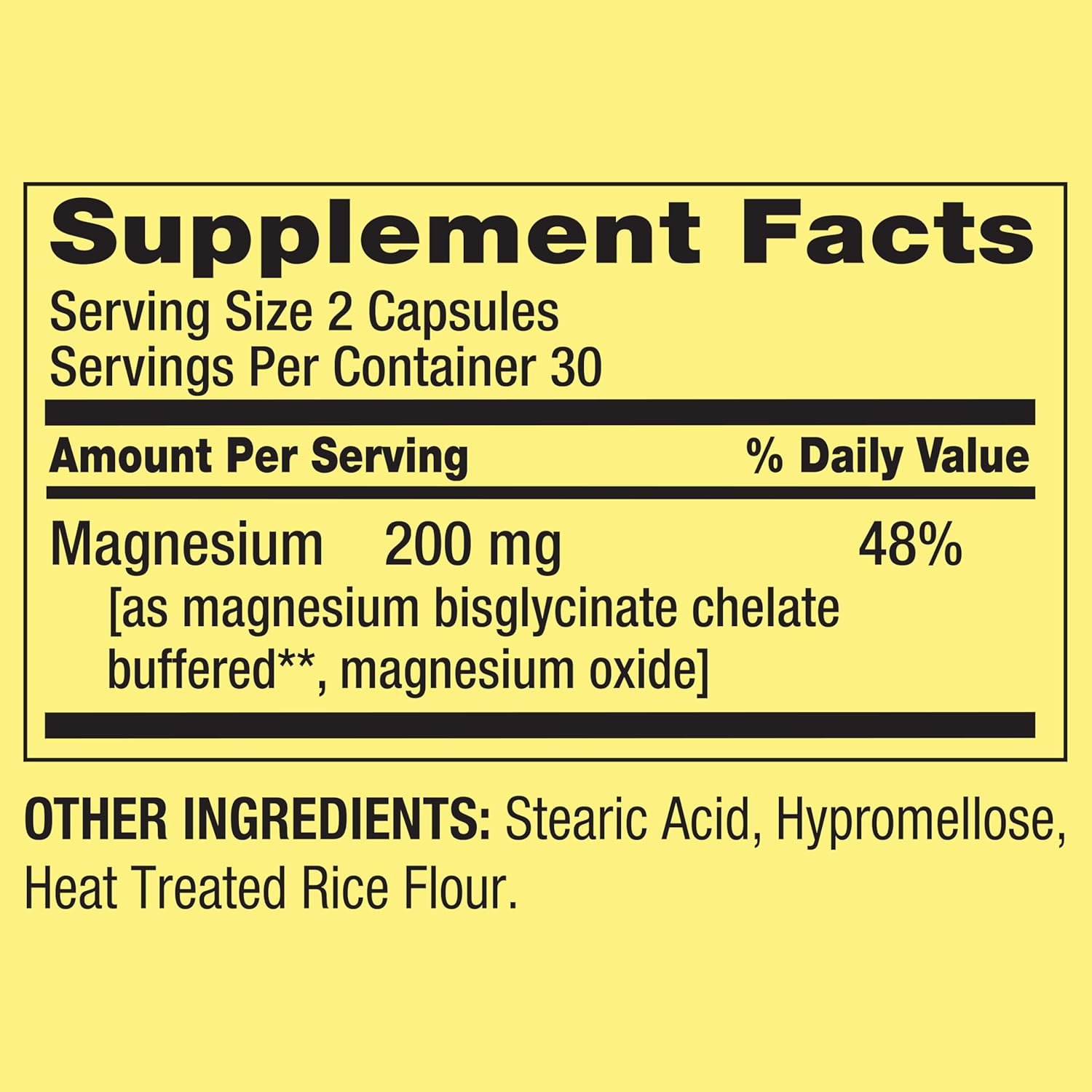 Spring Valley Magnesium Sleep Support Dietary Supplement Capsules - 200 mg, 60 Count - Bone & Muscle Health - Vegetarian Formula - Gift Card Included