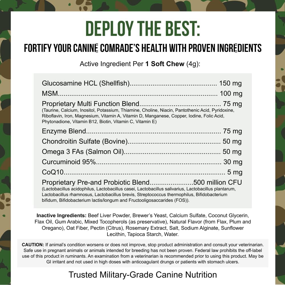 SRE O.G.B. Operation Good Boy Multi Function Pet Supplement 90 Soft Chews - 12.7 oz - Natural Ingredients