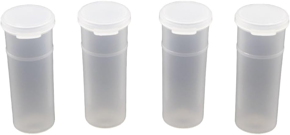 STAT Fitness 2&4 Ounce Supplement Storage Container Set - Replacement and Spare Containers for Supplements