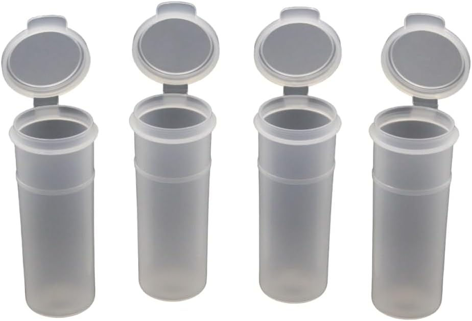 STAT Fitness 2&4 Ounce Supplement Storage Container Set - Replacement and Spare Containers for Supplements