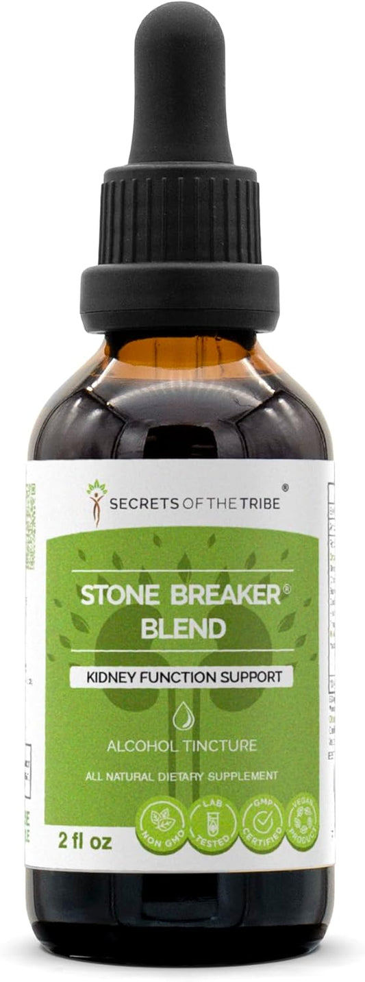 Stone Breaker Blend Herbal Supplement Drops - Kidney Support Liquid Extract (2 fl oz) by Secrets of the Tribe