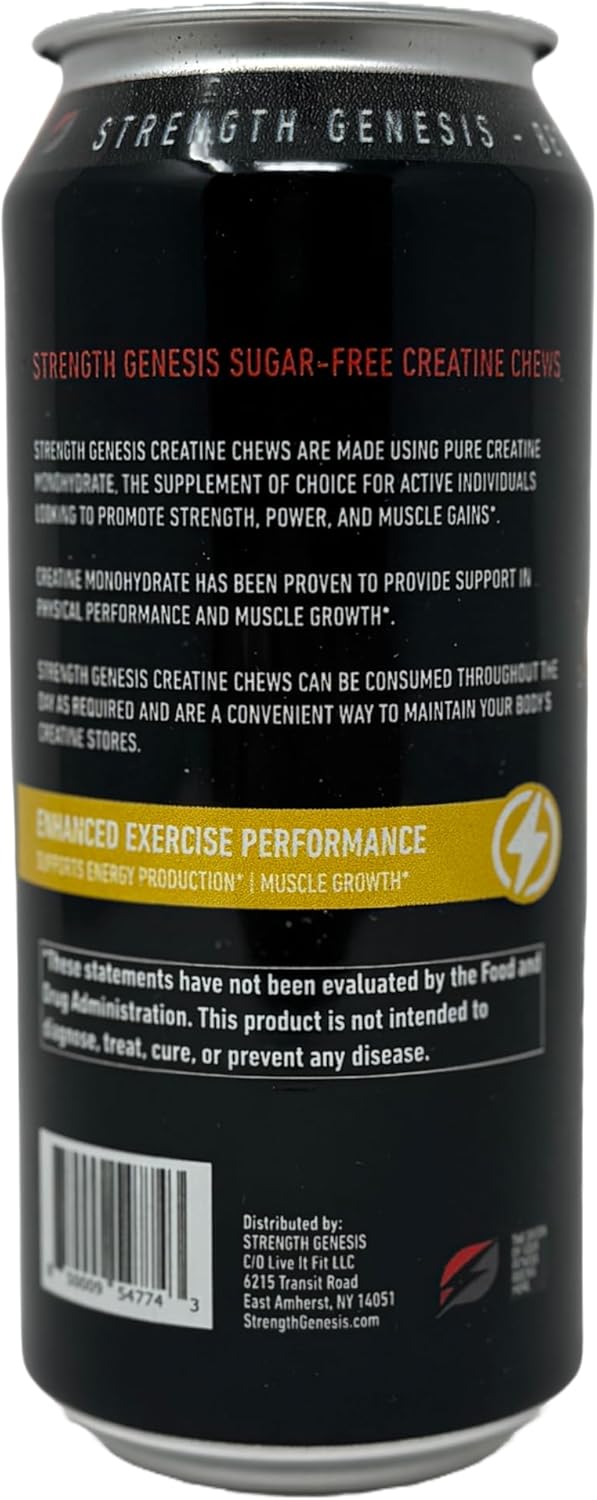 Strawberry Watermelon Sugar-Free Creatine Chews - 80 Gummies by Strength Genesis