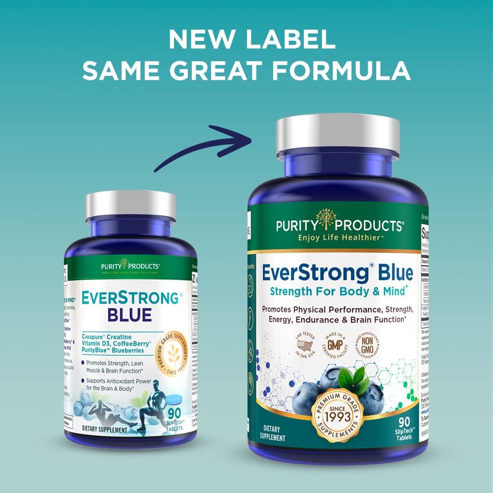 Strength and Flexibility Power Pack: Flexuron Joint Formula + EverStrong Blue Tablets - Krill Oil, Hyaluronic Acid, Astaxanthin - Muscle Matrix Formula