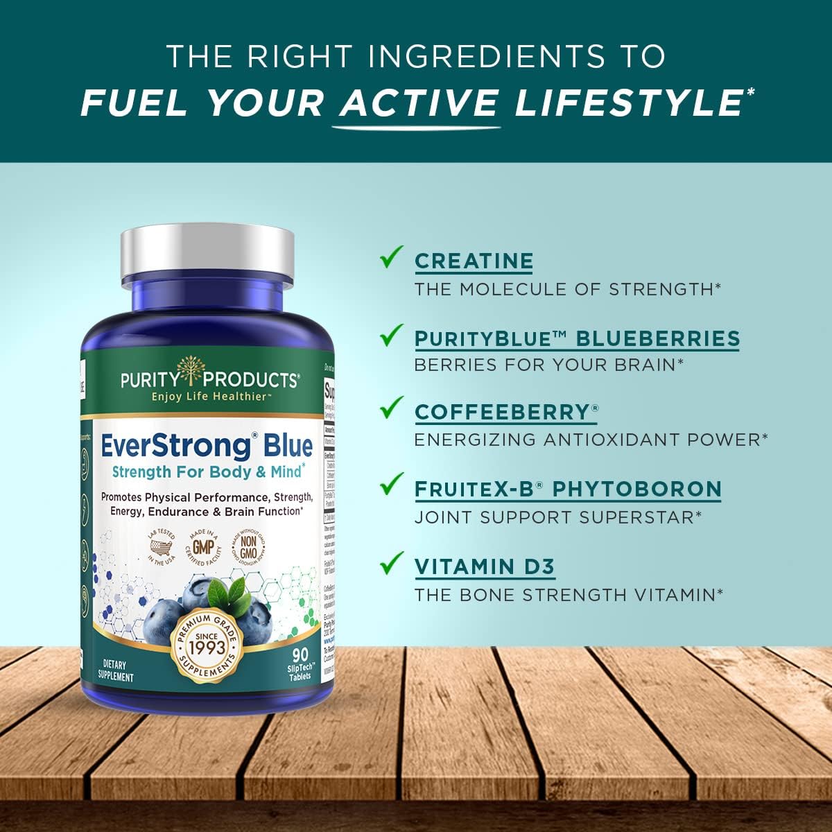 Strength and Flexibility Power Pack: Flexuron Joint Formula + EverStrong Blue Tablets - Krill Oil, Hyaluronic Acid, Astaxanthin - Muscle Matrix Formula