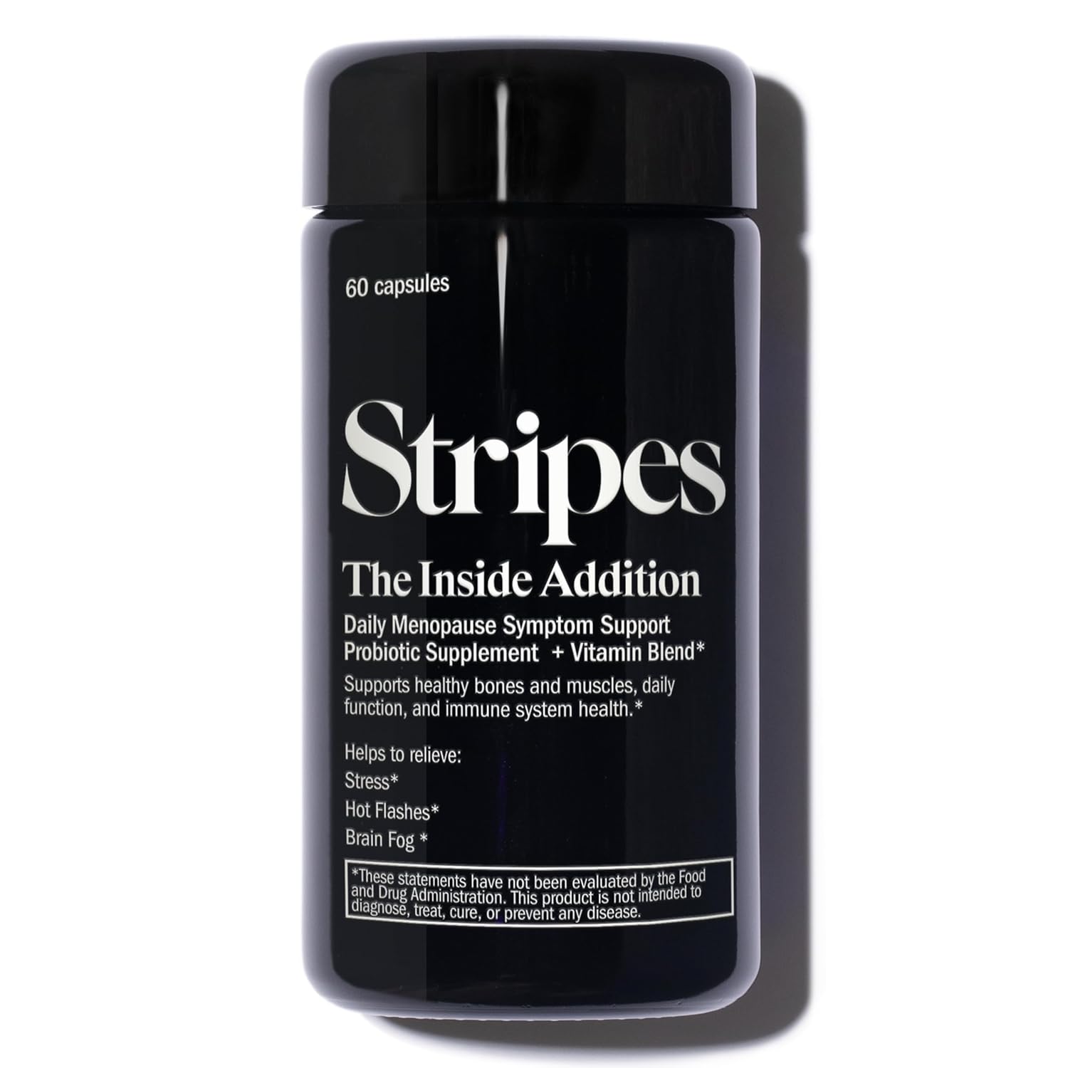 Stripes Beauty Naomi Watts Menopause Support Supplement - Relieve Hot Flashes, Stress, and Brain Fog with Probiotic Multi Vitamin (60 Ct)
