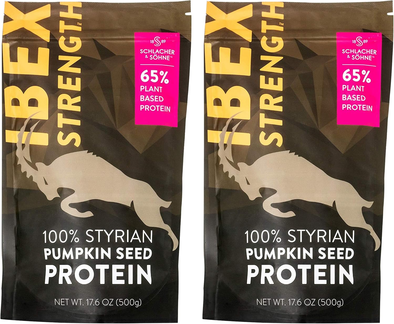 Styrian Pumpkin Seed Protein Powder 100% Pure Plant Protein Non GMO Gluten Free Vegan Boosts Immune System Improves Digestion Made in Austria - 2 Pack