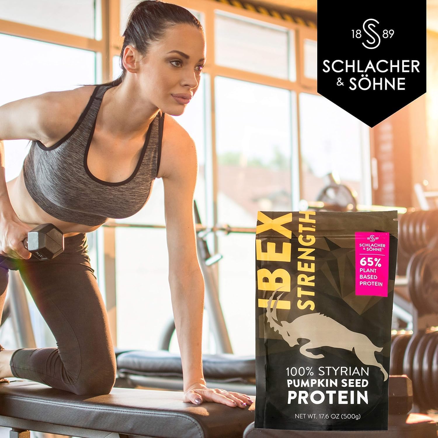 Styrian Pumpkin Seed Protein Powder 100% Pure Plant Protein Non GMO Gluten Free Vegan Boosts Immune System Improves Digestion Made in Austria - 2 Pack