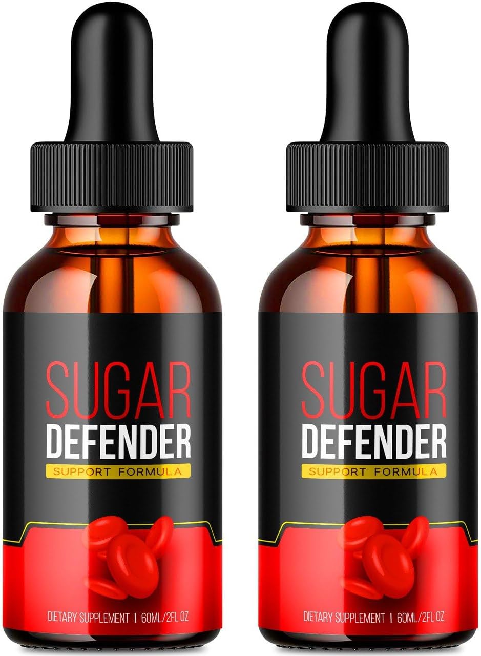 Sugar Defender Drops - Official Formula with Hawthorn Berry Organic - Liquid Supplement for Extra Strength - 2 Pack of Sugar Defender 24 - Reviews