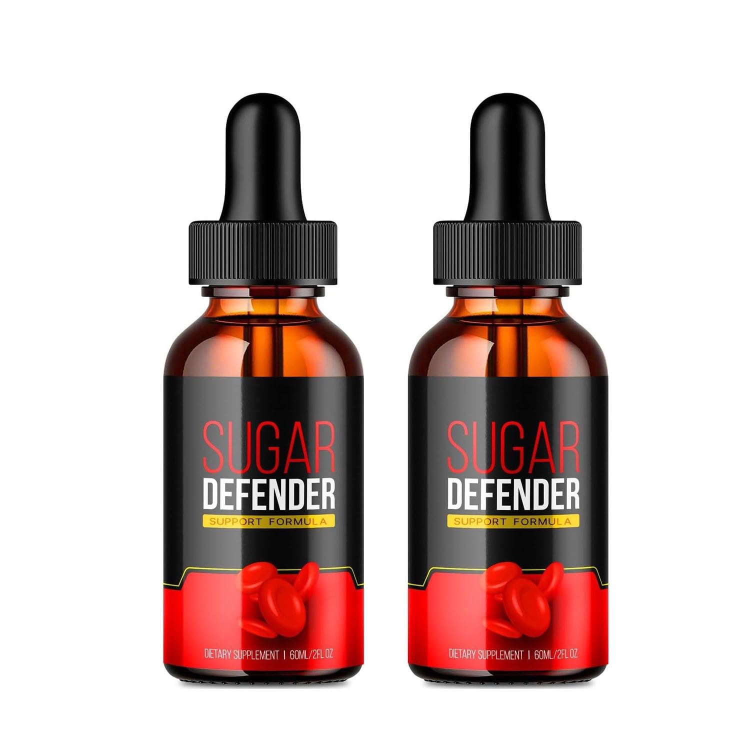 Sugar Defender Drops - Sugar Defense Super Formula, 24-Hour Sugar Defender Supplement - Pack of 2