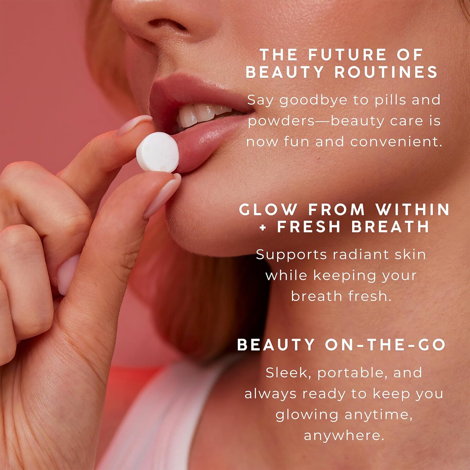 Sugar-Free Biotin Mints for Glowing Skin, Hair & Nails - Pear Flavor | Antioxidant-Rich Travel Supplement with Vitamins C, B6 & B12, Non-GMO (25 Mints)
