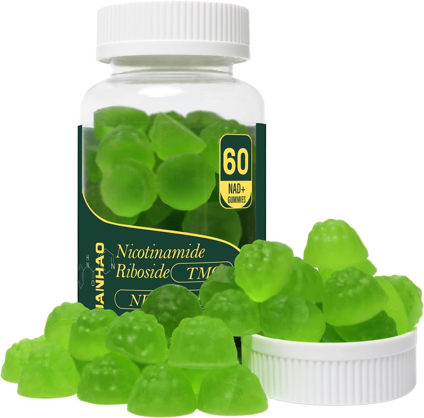 Sugar-Free NAD+ Supplement Gummies 1500MG with TMG & Niacinamide for Anti-Aging & Energy - 2 Bottles