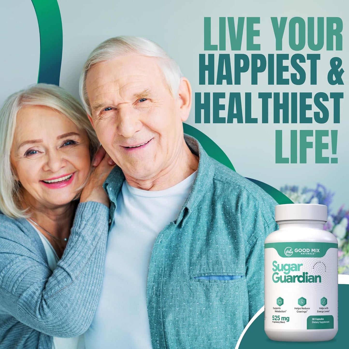 Sugar Guardian Herbal Supplement | 525mg 180 Powder Capsules | Natural Plant Ingredients | Non GMO - Made in USA | 6 Month Supply