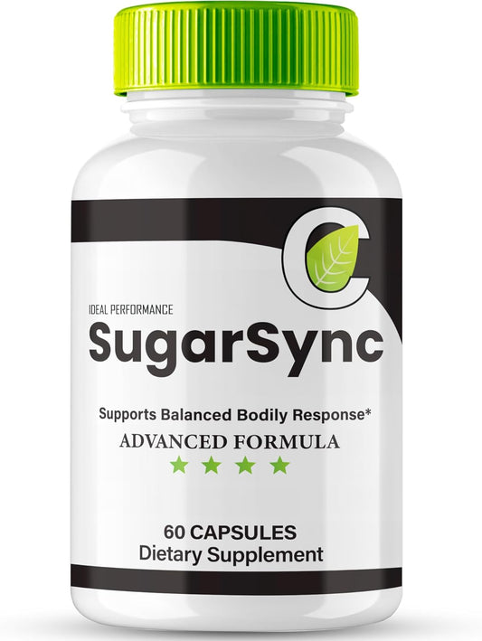 Sugar Sync Maximum Strength Glyco Optimizer Capsules with Gluco Cleanse Detox Formula - 60 Capsules