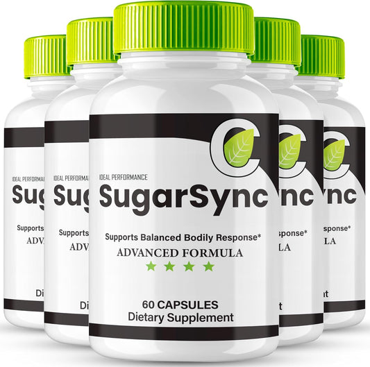 Sugar Sync Performance Booster Capsules - Maximum Strength Glyco Optimizer Supplement for Joint Health and Glucose Cleanse Detox - 5 Pack Reviews