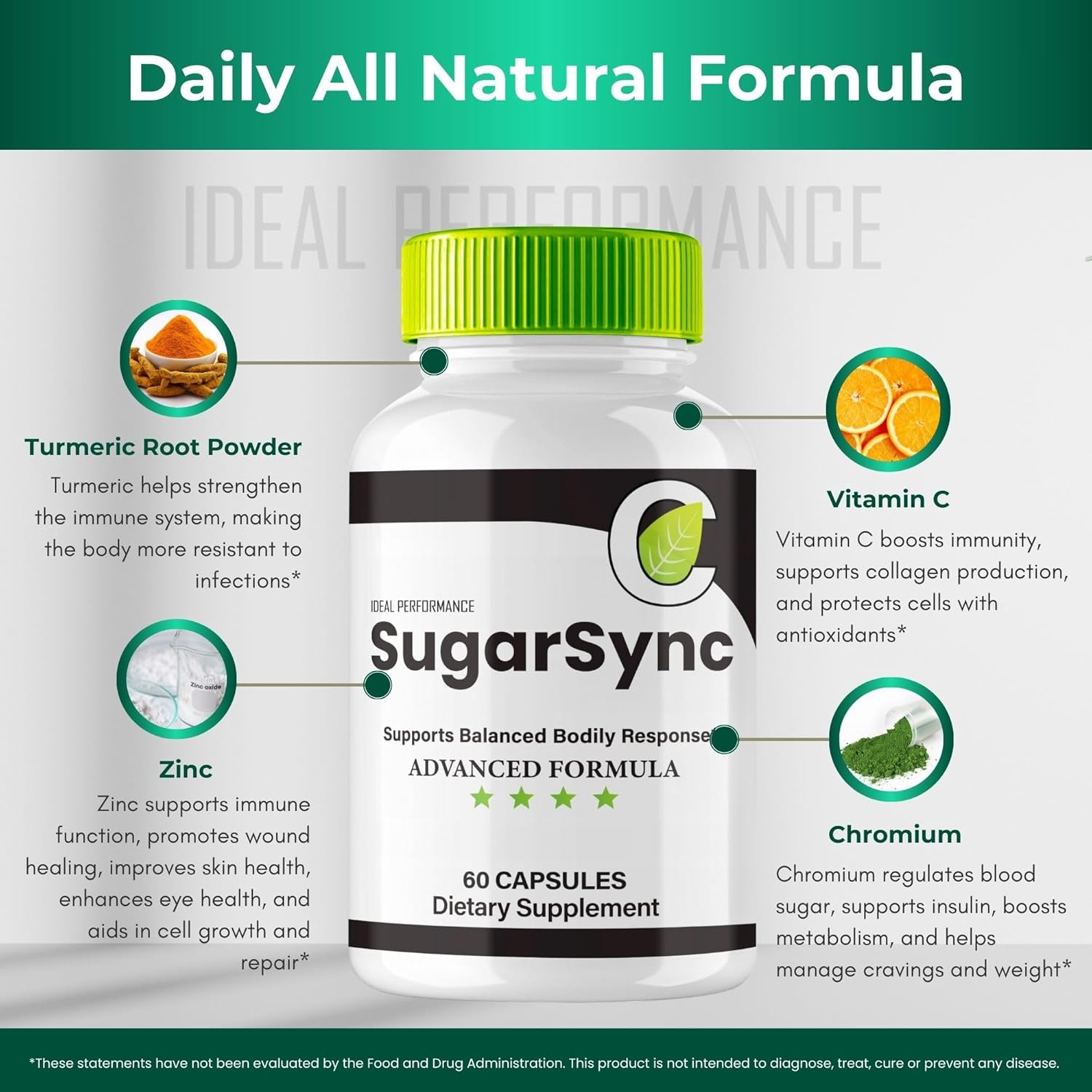 Sugar Sync Performance Booster Capsules - Maximum Strength Glyco Optimizer Supplement for Joint Health and Glucose Cleanse Detox - 5 Pack Reviews