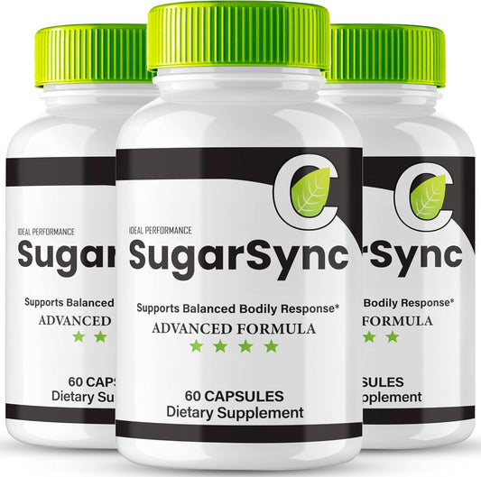 Sugar Sync Ultimate Performance Bundle - Glyco Optimizer, Joint Support, Gluco Cleanse Detox - Maximum Strength Formula with Rave Reviews