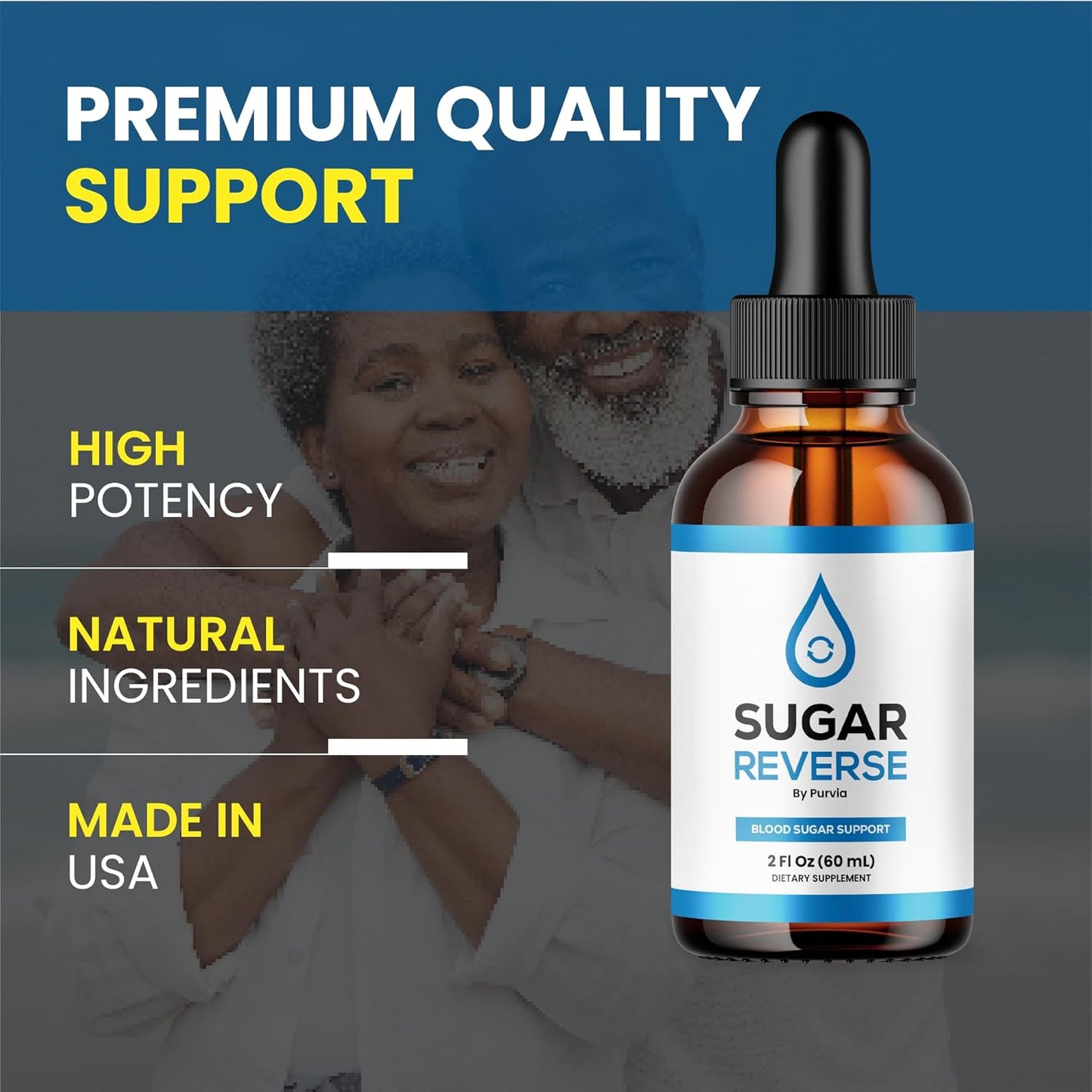 SugarReverse Drops: Advanced Formula Supplement with Chromium - Maximum Strength Sugar Reverse Liquid Drops (1 Bottle)