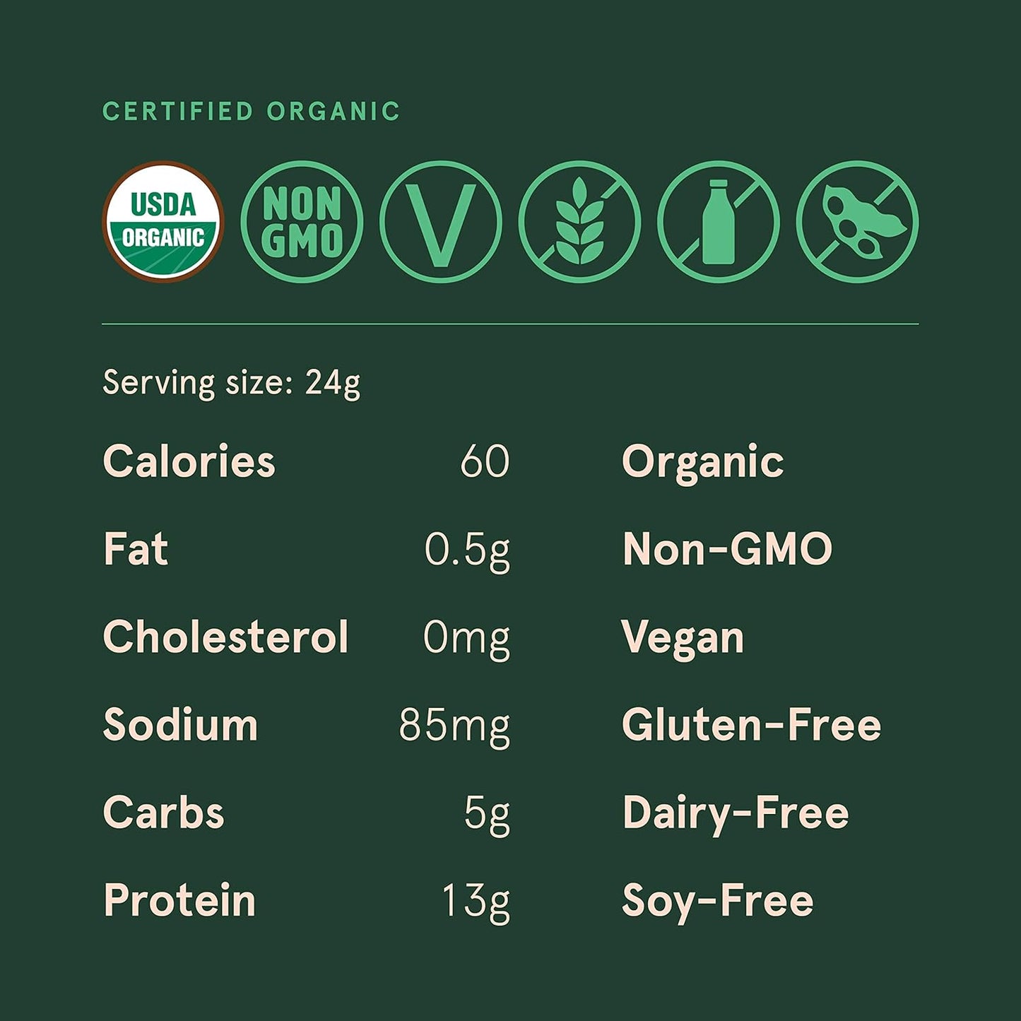 Sun Bay Organics Pumpkin & Milk Thistle Seed Protein Powder - 1lb Canister - Coffee Plant Based Shake Mix - 13g Protein Blend - Vegan, Soy, Dairy, Sugar, Gluten Free