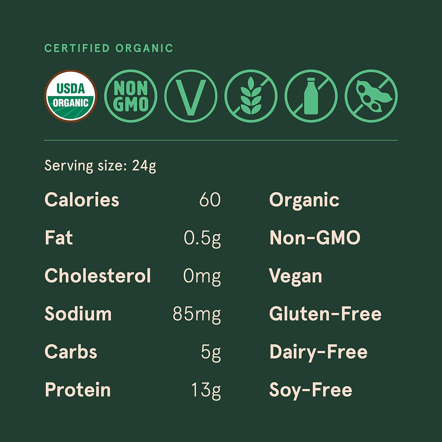 Sun Bay Organics Pumpkin & Milk Thistle Seed Protein Powder - 1lb Canister - Coffee Plant Based Shake Mix - 13g Protein Blend - Vegan, Soy, Dairy, Sugar, Gluten Free