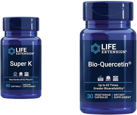 Super K Vitamin Bundle for Bone, Heart, and Immune Health with Potent Antioxidants and Bioavailable Absorption
