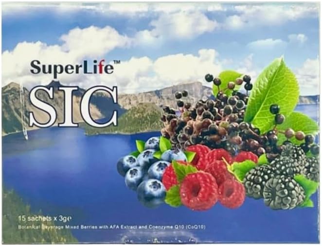 Super Life SIC Immune Support with Stem Cell, Co-Q10, and Vitamin B Complex - 15 Sachets/Box