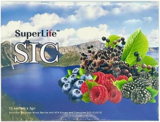 Super Life SIC Immune Support with Stem Cell, Co-Q10, and Vitamin B Complex - 15 Sachets/Box