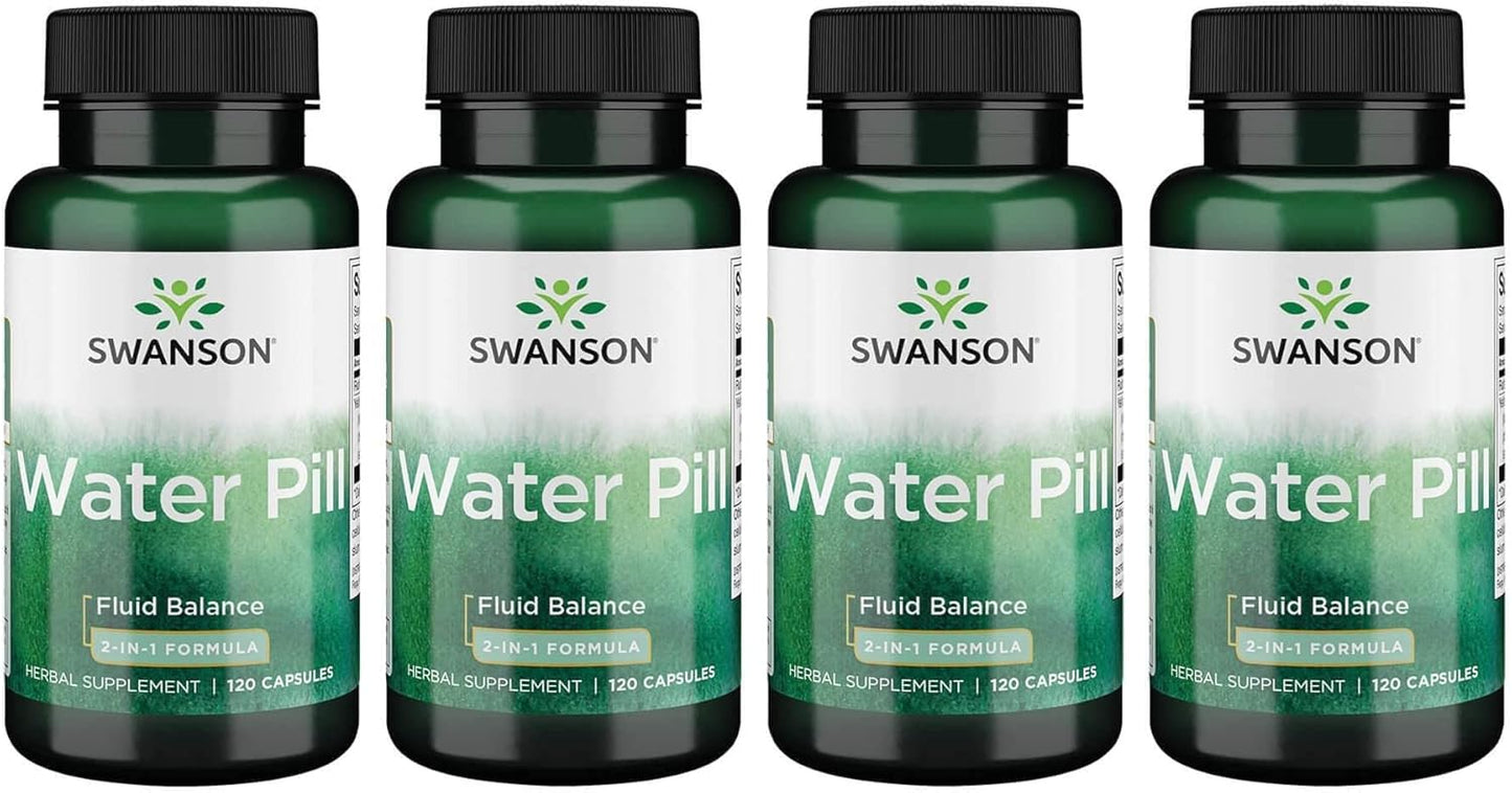 Super-Strength Water Pill 20mg 120 Capsules - 4 Pack by Swanson