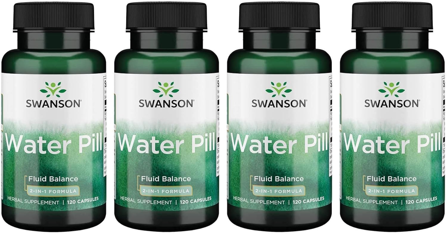 Super-Strength Water Pill 20mg 120 Capsules - 4 Pack by Swanson