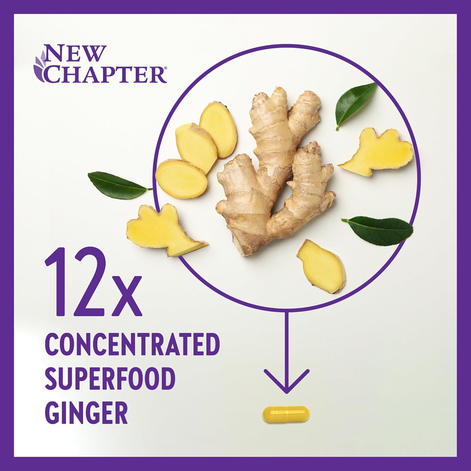 Superfood Ginger Capsules - High-Potency Daily Recovery & Inflammation Support (30ct)