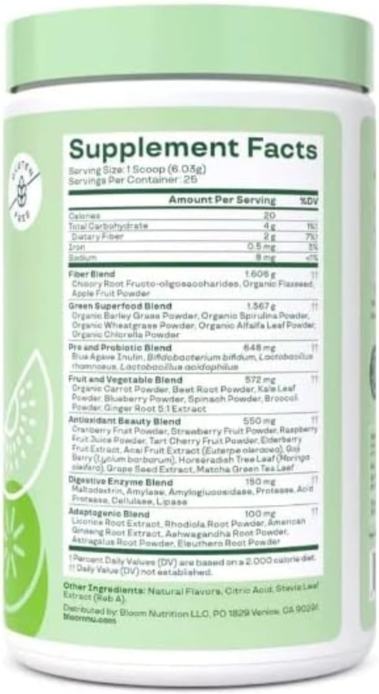 Superfood Infused Mango Greens Powder - 25 Servings