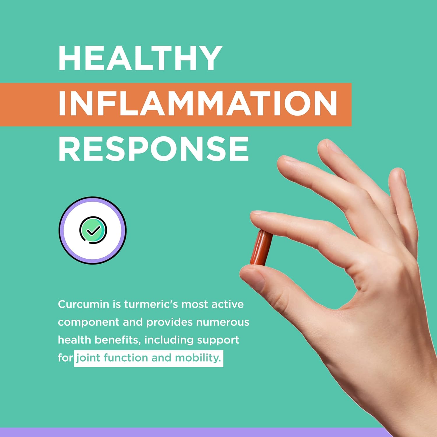 Superior Absorption Turmeric Curcumin for Joint Discomfort Relief - 1,000mg Curcuminoid Blend (60 ct)