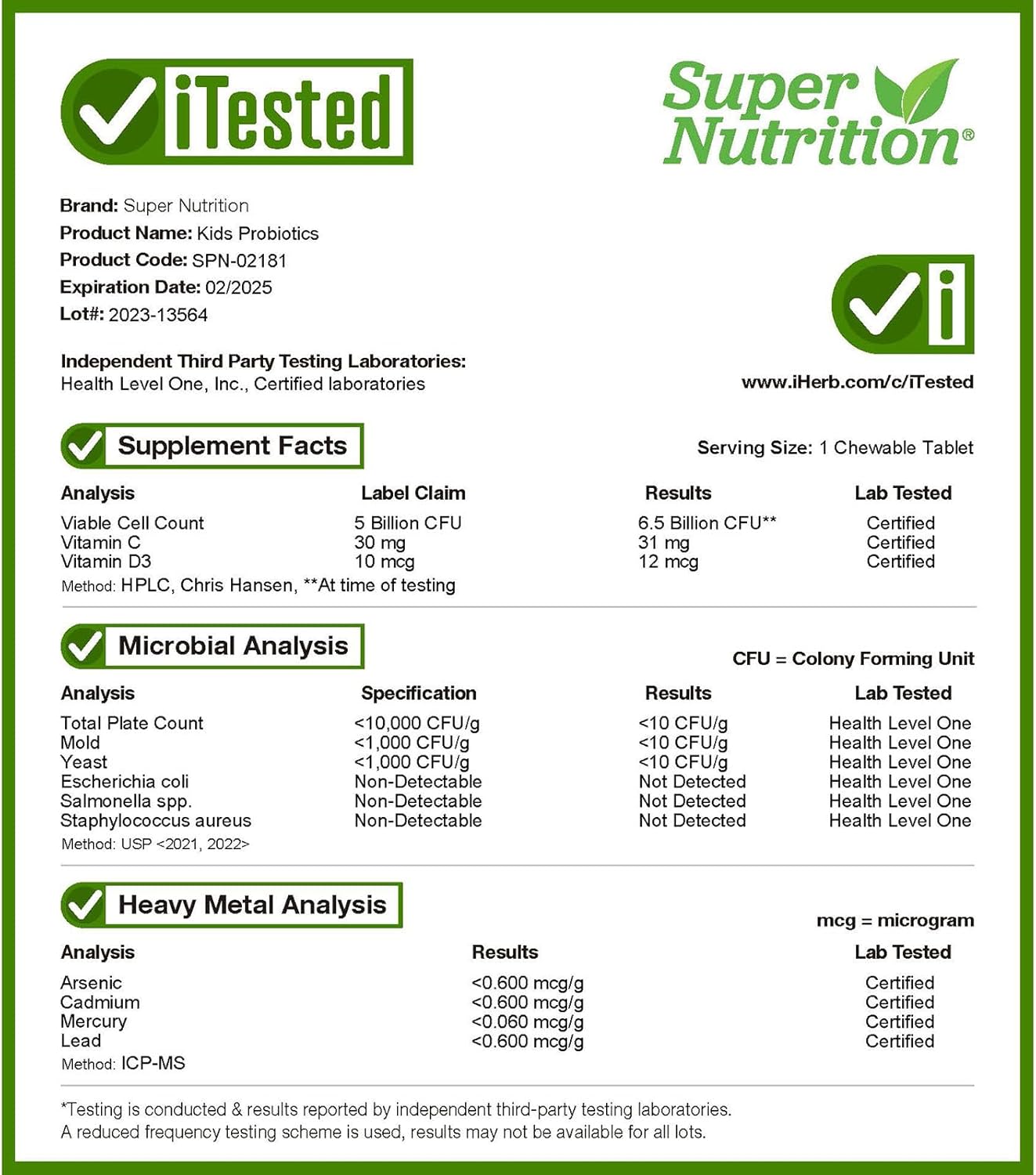 SuperNutrition Kids Probiotics, Wild Berry Flavor, 5 Billion CFU, 90 Chewable Tablets - Support Children's Gut Health with Probiotic Formula