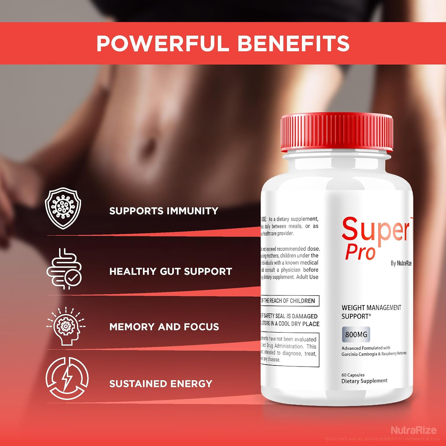 SuperThin Pro  Slimming Formula  & Nutrition Pills 2 Pack - Keto Formula, Natural Supplement for Body Transformation & Health Boost - 120 Capsules