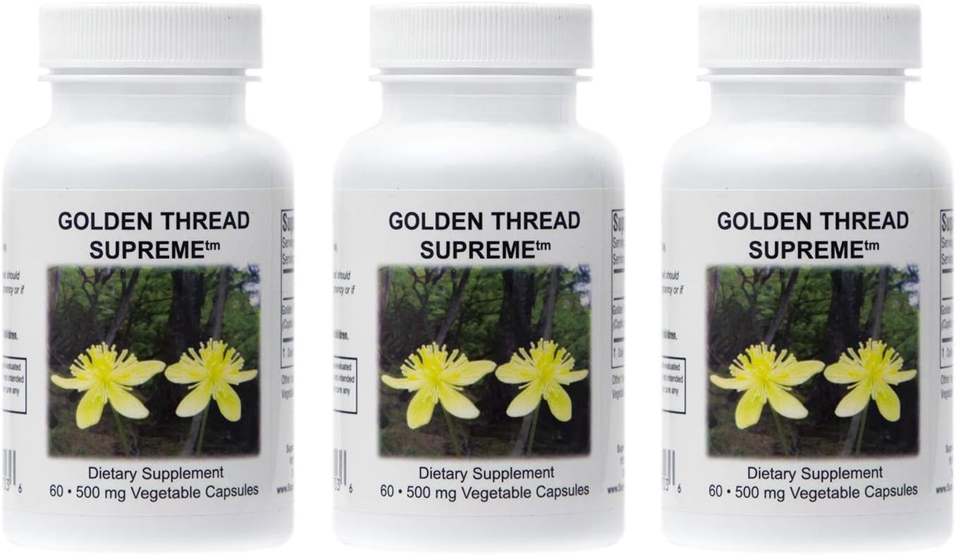 Supreme Nutrition Golden Thread Coptis Chinensis Three Pack - High-Quality Herbal Supplements