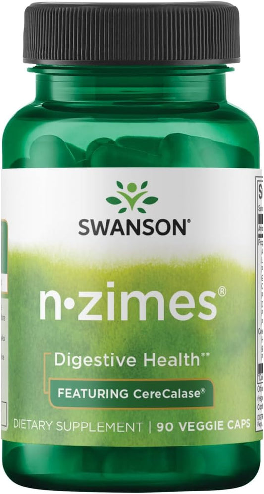 Swanson Full Spectrum N-Zimes Enzyme Supplement with 90 Veg Capsules