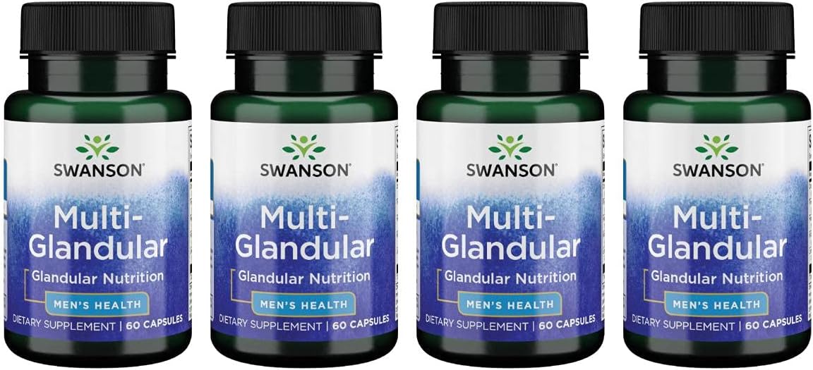 Swanson Multi-Glandular Men's Health Capsules - 4 Pack, 60 Count
