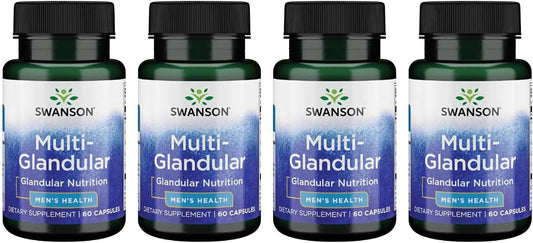 Swanson Multi-Glandular Men's Health Capsules - 4 Pack, 60 Count