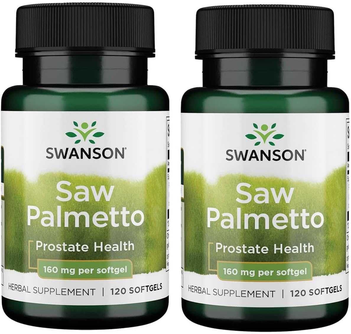Swanson Saw Palmetto for Men - Prostate and Urinary Health Support - 160mg, 120 Softgels (2 Pack)