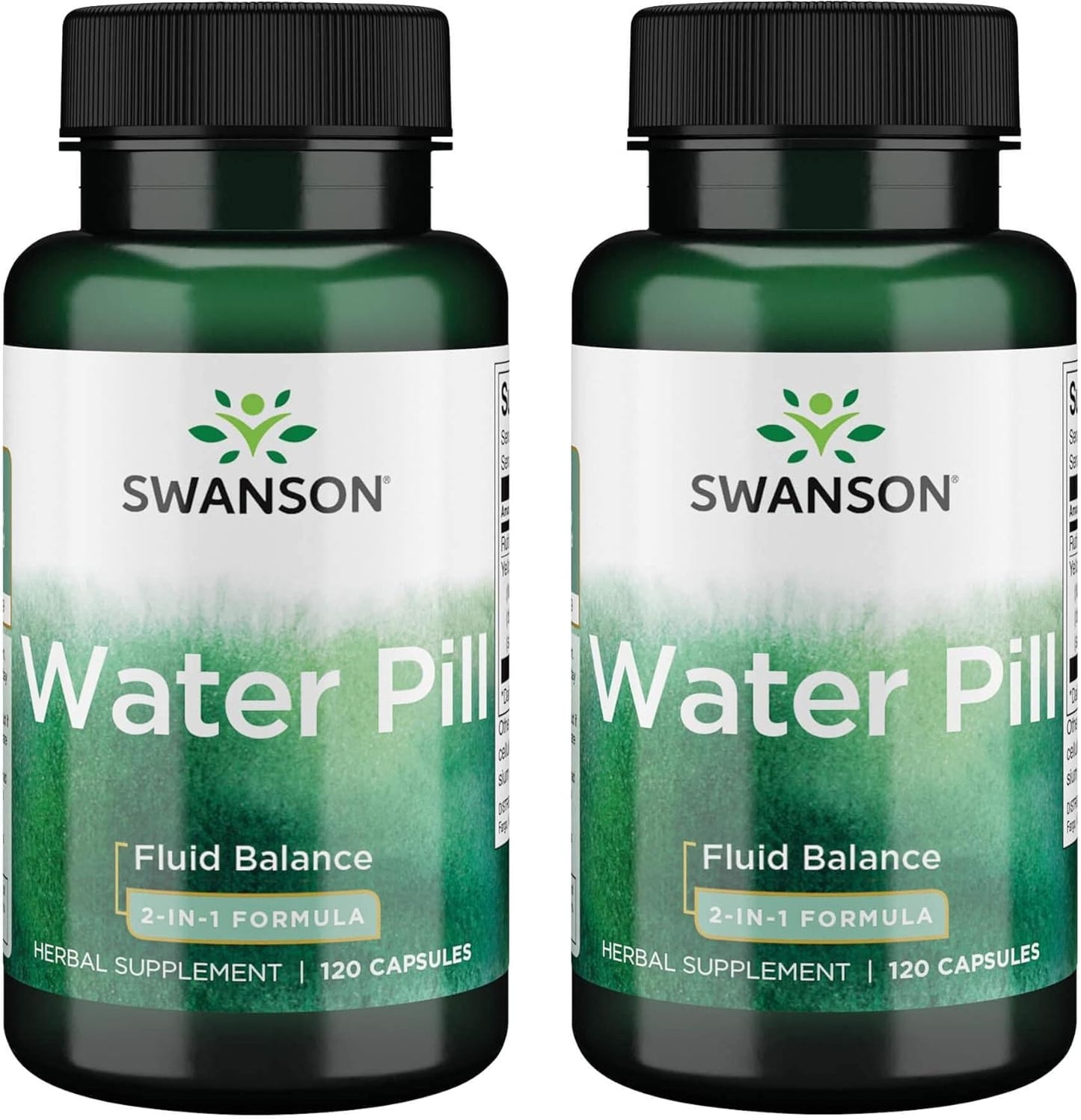 Swanson Super-Strength Water Pill 20mg 120 Capsules, Pack of 2 - Natural Diuretic Supplement for Water Retention