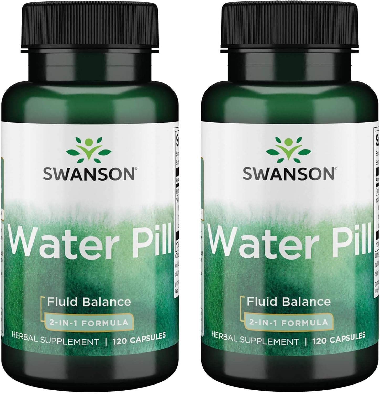 Swanson Super-Strength Water Pill 20mg 120 Capsules, Pack of 2 - Natural Diuretic Supplement for Water Retention
