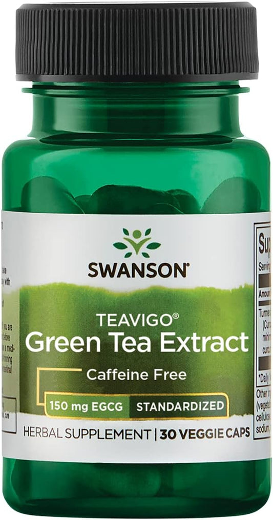 Swanson Teavigo Green Tea Extract Capsules - 90% Egcg - 30 Veg Capsules