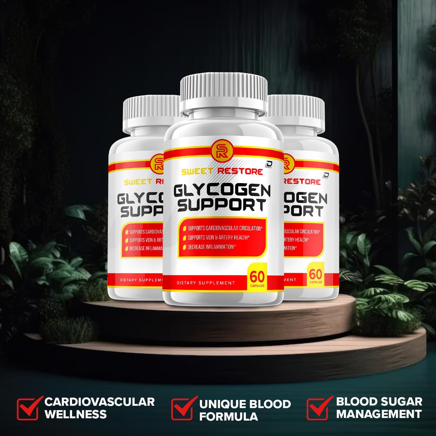 SweetRestore Advanced Formula Capsules - Extra Strength Pills for Healthy Circulation and Overall Wellness - Natural Vitamins for Optimal Health - 60 Capsules