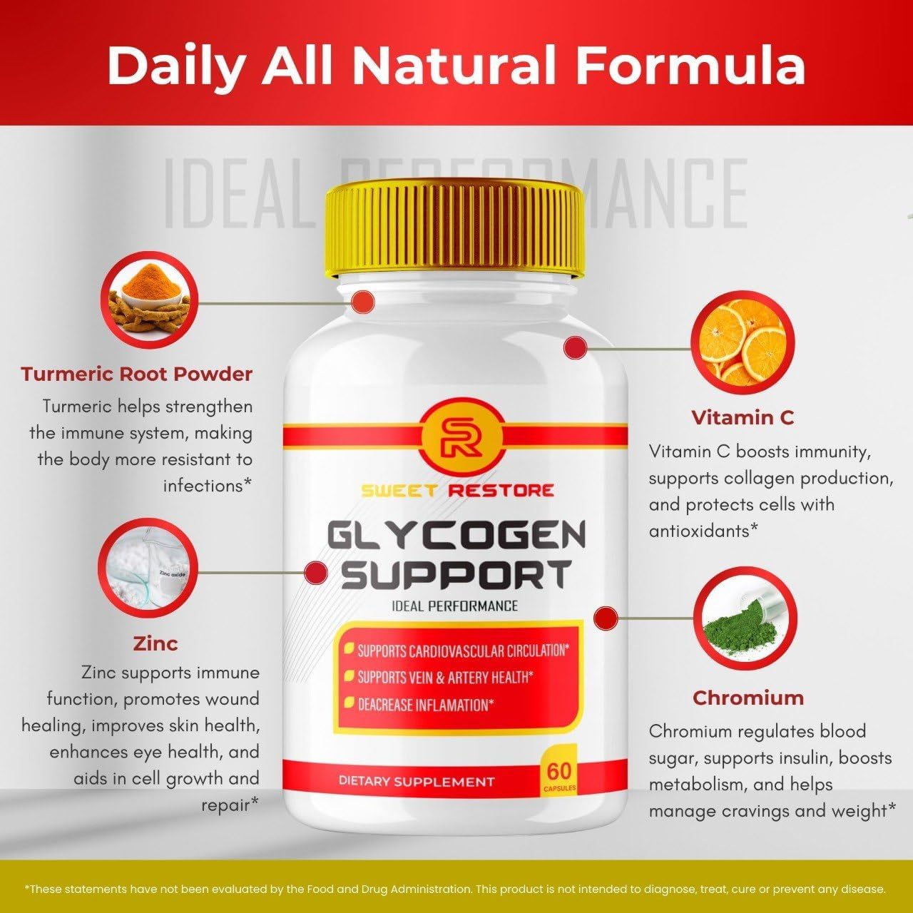 SweetRestore Capsules - Maximum Strength Supplement for Health & Wellness, All Natural Formula with SweetRestore Support - Official Reviews (60 Capsules)